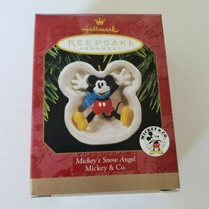 NWT - 1997 Disney Mickey's Snow Angel - Hallmark Keepsake Ornament Mickey & Co.